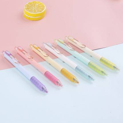 Truecolor GP7920  Neutral Brush Question Pen Special St Pointed Cone Head Black Pen Middle School Student Press Type Water Pen Core Ballpoint Pen Smooth Speed Dryi