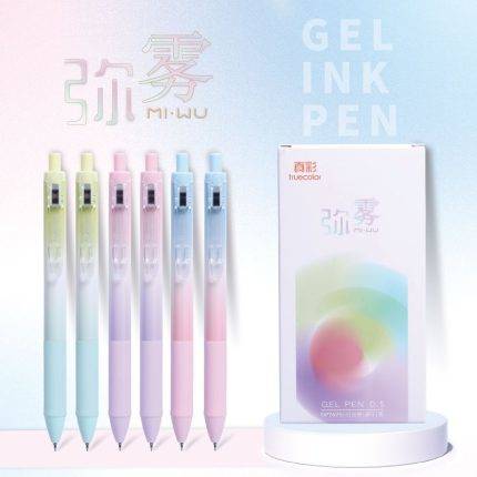 Truecolor GP7675 Speed Drying Press Neutral Pen ST Tip 0.5mm Black